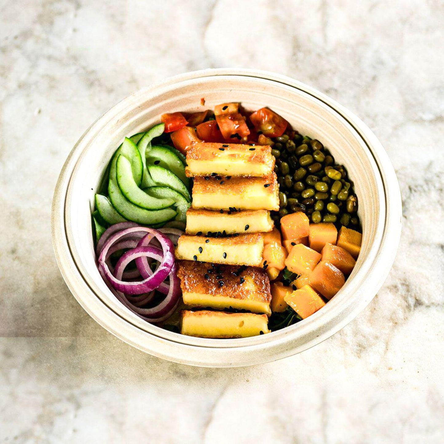 -50% for Superfood Harvest Bowl to choose from meat, vegan and vegetarian options: nutritious, filling and delicious meal in a botanical setting