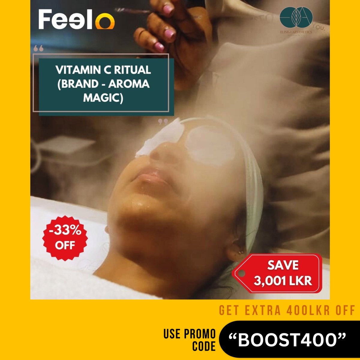 1hr Special Facial Vitamin C Ritual using Aroma Magic - ELISEO AESTHETICS, Colombo 10109 | Feelo