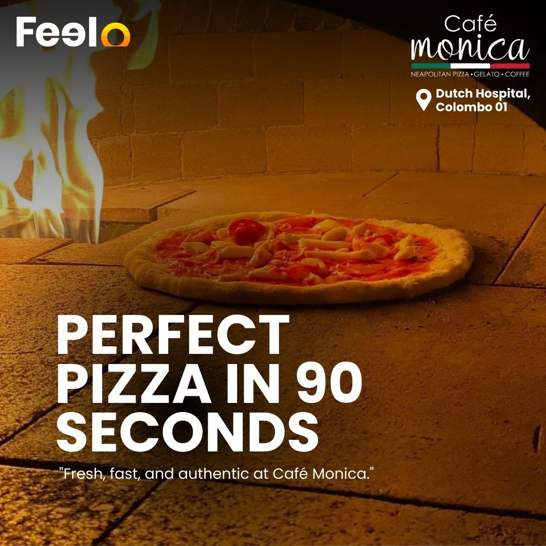 1x Choice of 12 - inch Pizza in Cafe Monica - Dutch Hospital - Cafe Monica Sri Lanka, Colombo 01 | Feelo