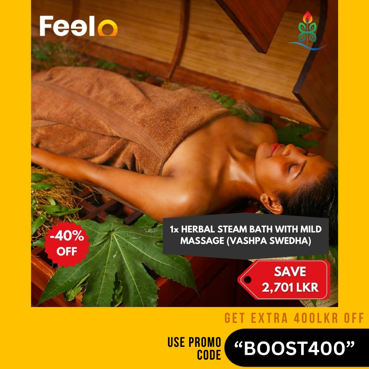 1x Herbal Steam Bath with Mild Massage - Harendra Ayurveda, Athurugiriya | Feelo