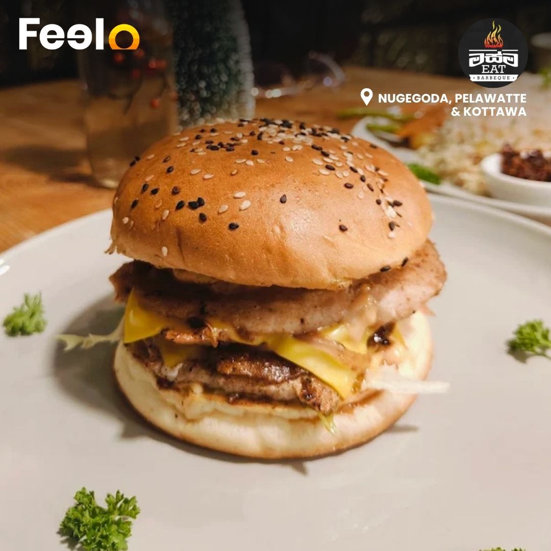 2x Double Trouble Burgers of Your Choice for 2 People at මස්ම EAT - Masma EAT BBQ | Nugegoda, Pelawatte & Kottawa - මස්ම EAT - Masma EAT BBQ, Nugegoda, Pelawatte & Kottawa | Feelo