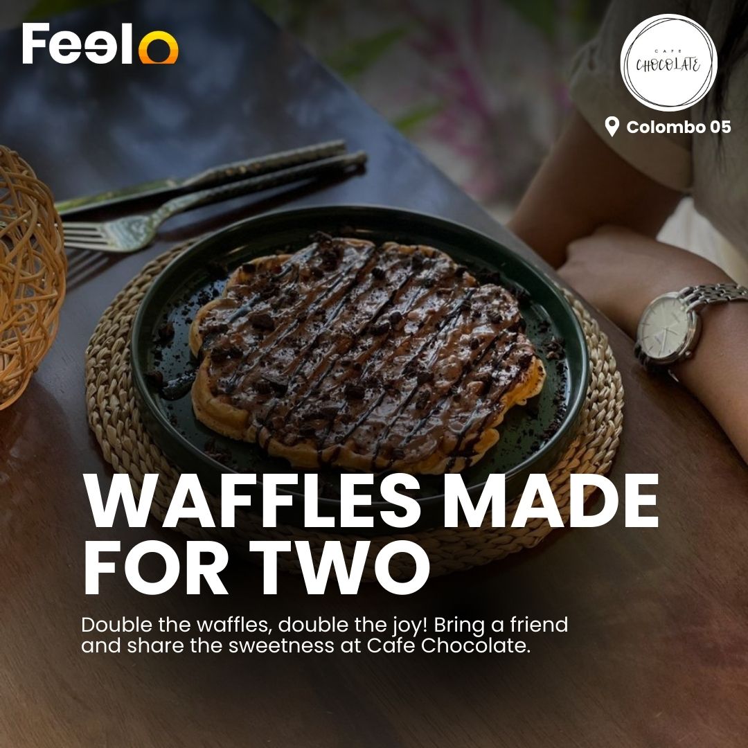 2x Waffles of Your Choice from Café Chocolate - Café Chocolate, 8 Stratford Ave, Colombo 05 | Feelo