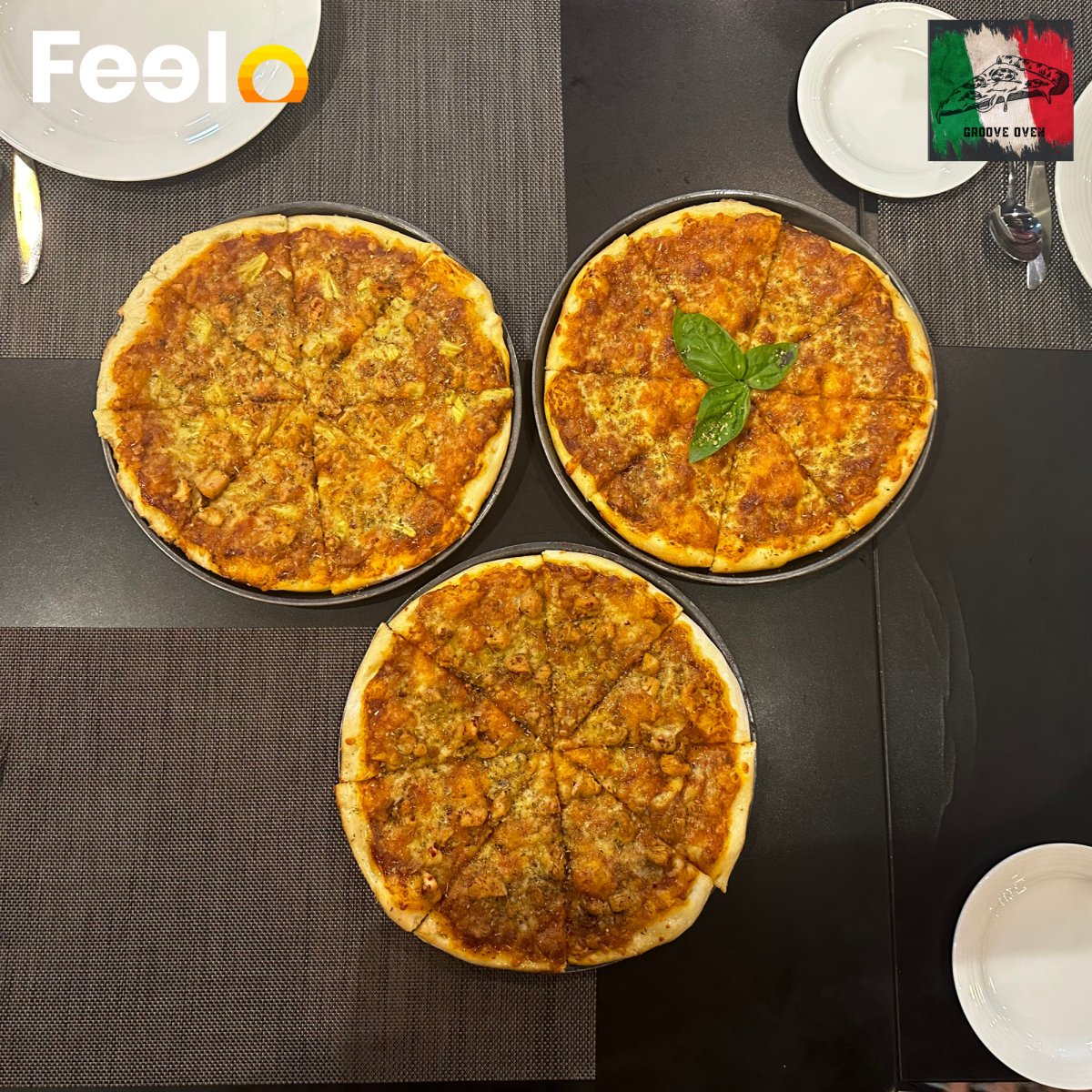 3x Large Pizzas (11 inch): 1x Margherita + 2x pizzas of your choice - Lemon Multi-Cuisine Restaurant (Groove Oven), Colombo 02 | Feelo