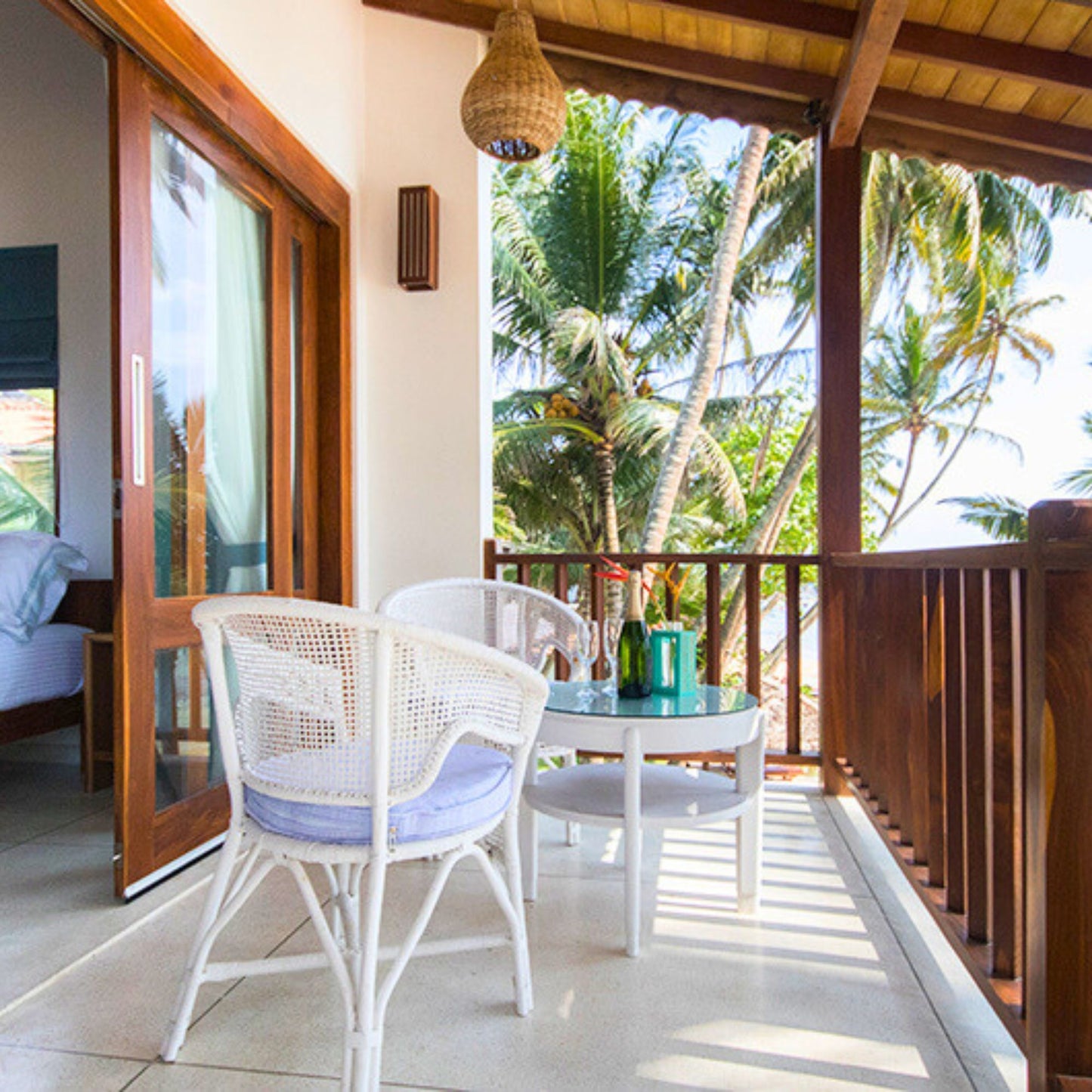 2 or 3 Days in a beachfront villa in Talpe: Premium rooms with sea view + swimming pool for 2 people