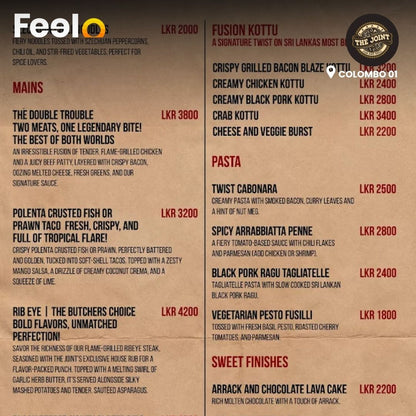 1x Crispy Grilled Bacon Blazed Kottu + 1x Starter of Your Choice at The Joint Pub & Grill | Colombo 01