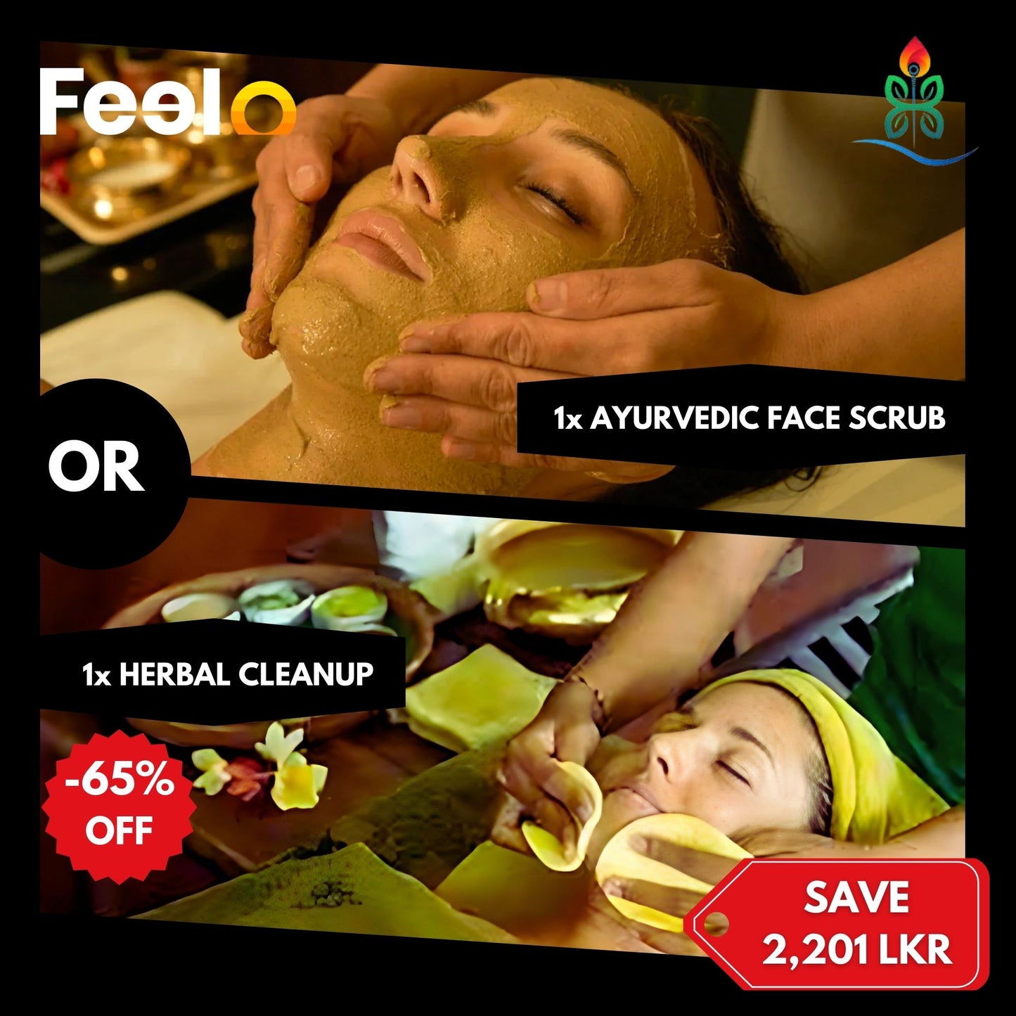 1x Herbal Cleanup or Ayurvedic Face Scrub