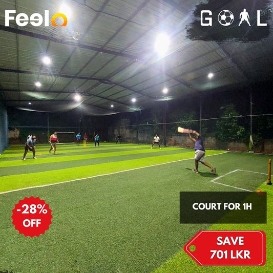 1 - Hour Court Rental at Goal, IDH - Malabe with Cricket & Football Gear - Goal at IDH - Malabe | Feelo