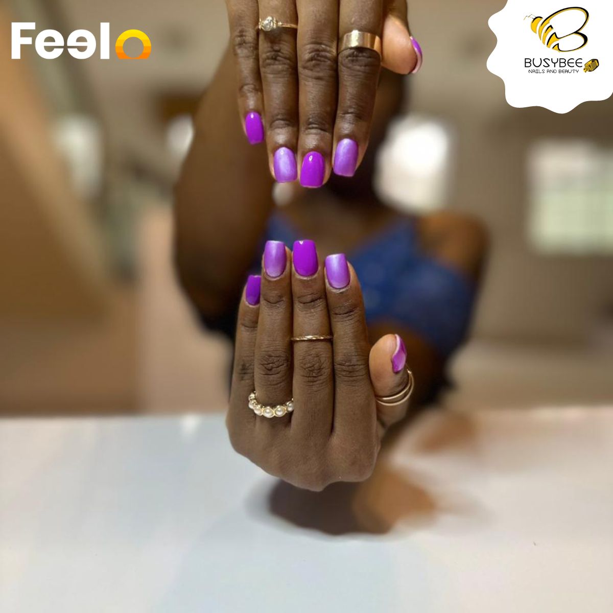 1 - Hour Gel Manicure with Relaxing Massage at Busybee Nails & Beauty - BusyBee Nails and Beauty | Feelo