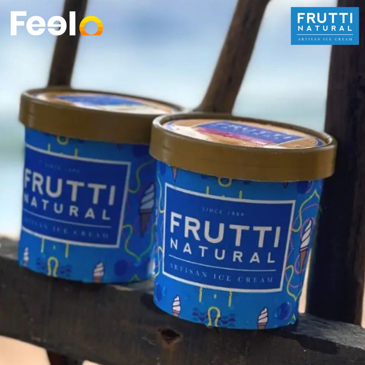 1 or 2 or 4 Delicious Ice Cream Tubs from Frutti Natural’s Flavorful Collection - Frutti Natural, Nugegoda | Feelo