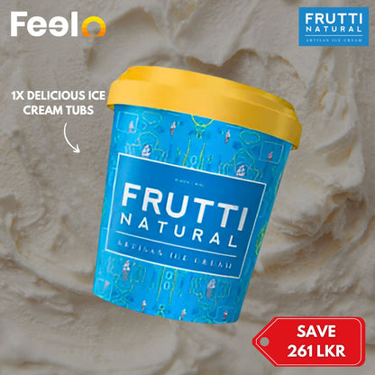 1 or 2 or 4 Delicious Ice Cream Tubs from Frutti Natural’s Flavorful Collection - Frutti Natural, Nugegoda | Feelo