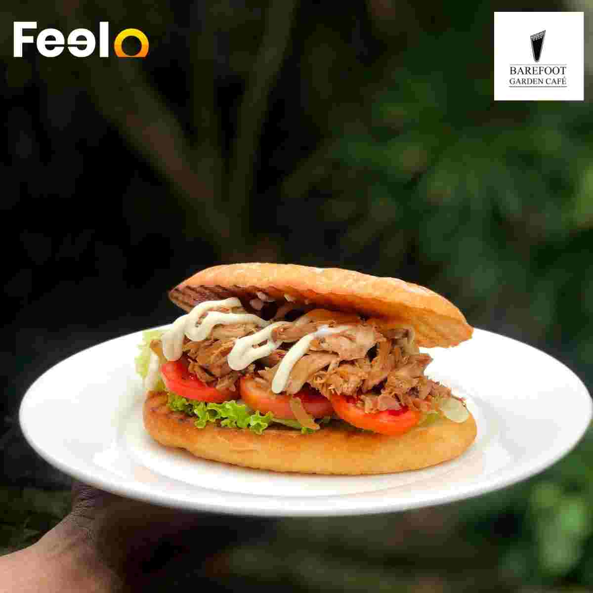 1 x Roast Chicken Sandwich with 1x Milkshake or Coffee from Barefoot Garden Cafe - Barefoot Garden Cafe, 706, Galle Road, Colombo 03 | Feelo