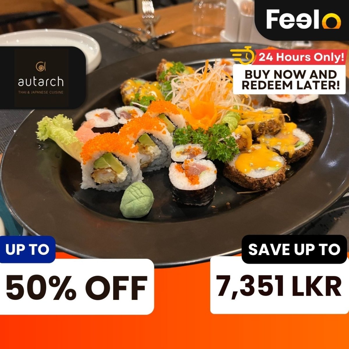 14, 20 or 32 Pieces Sushi Platter from Autarch - Autarch, Colombo 01 | Feelo