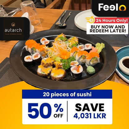 14, 20 or 32 Pieces Sushi Platter from Autarch - Autarch, Colombo 01 | Feelo