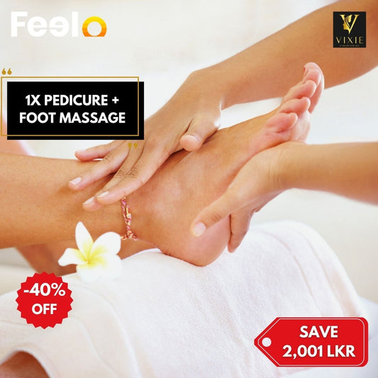 1x 45min Pedicure + 30min Foot Massage - Salon VIXIE, Nugegoda | Feelo