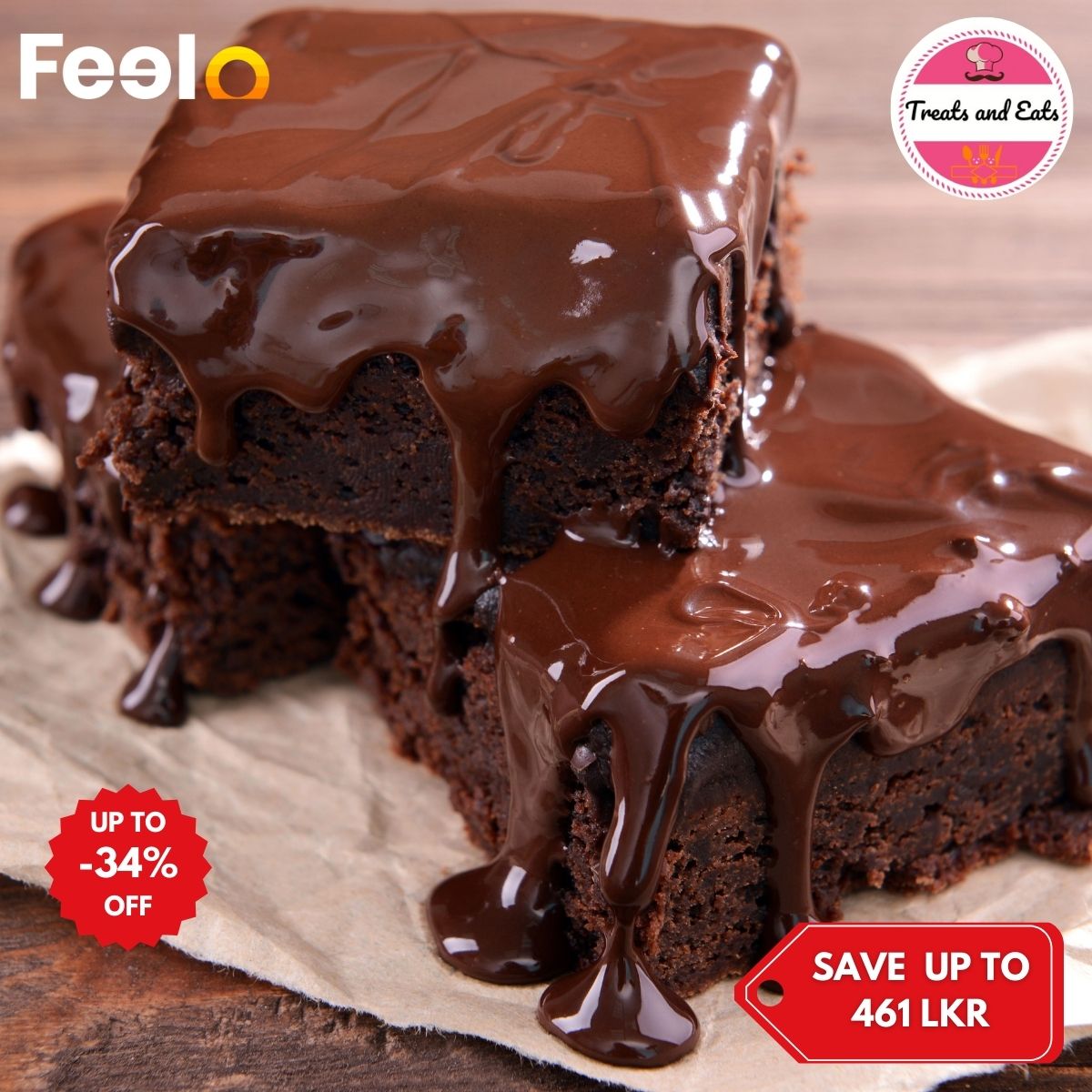 1x Assorted Brownie Selection: Choose Your Treats from Treats and Eats - Treats and Eats | Feelo