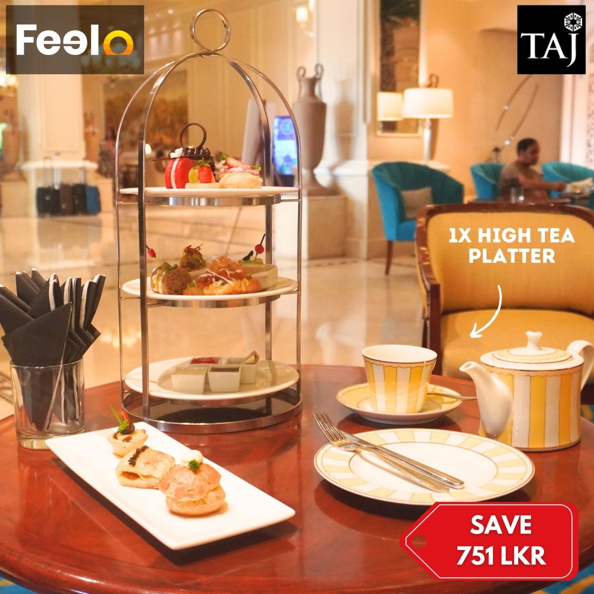 1x Ceylon, Mumbai, or Classic English High Tea Platter from Taj Samudra Colombo - Taj Samudra - Colombo | Feelo