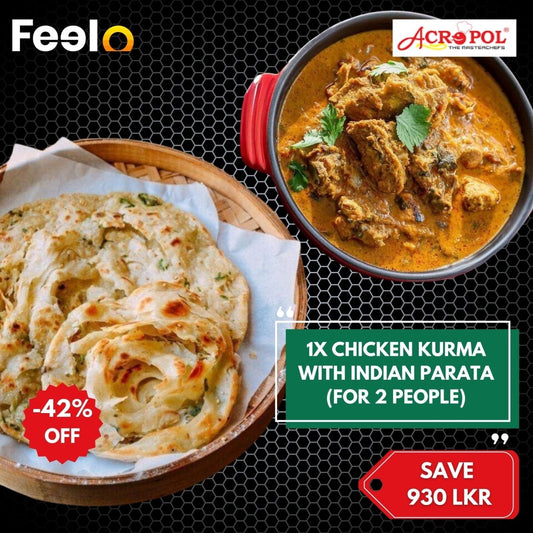 1x Chicken Kurma with Indian parata - Acropol Restaurant, Colombo 03 | Feelo