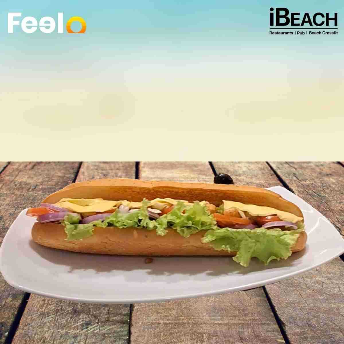 1x Chicken or Seafood Submarine with 1x Choice of Mocktail from IBEACH Restaurant - IBEACH Restaurent, 39/6, Frazer Avenue, Dehiwala, Sri Lanka | Feelo