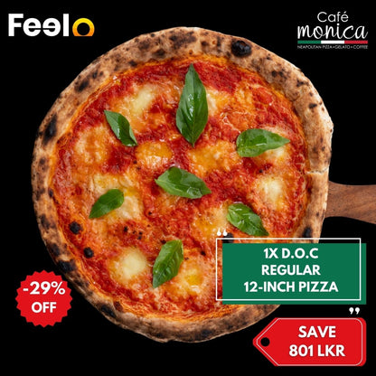 1x D.O.C Regular 12-inch Pizza in Cafe Monica - Dutch Hospital - Cafe Monica Sri Lanka, Colombo 01 | Feelo