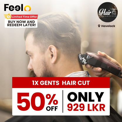 1x Gent's Haircut from Hair Me by Anushka | Havelock - HAIR ME BY ANUSHKA, Havelock Rd, Colombo 5 | Feelo