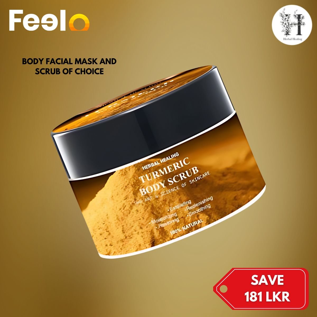 1x Glow Body Facial Mask And Scrub of Choice from Herbal Healing - Herbal healing | Feelo