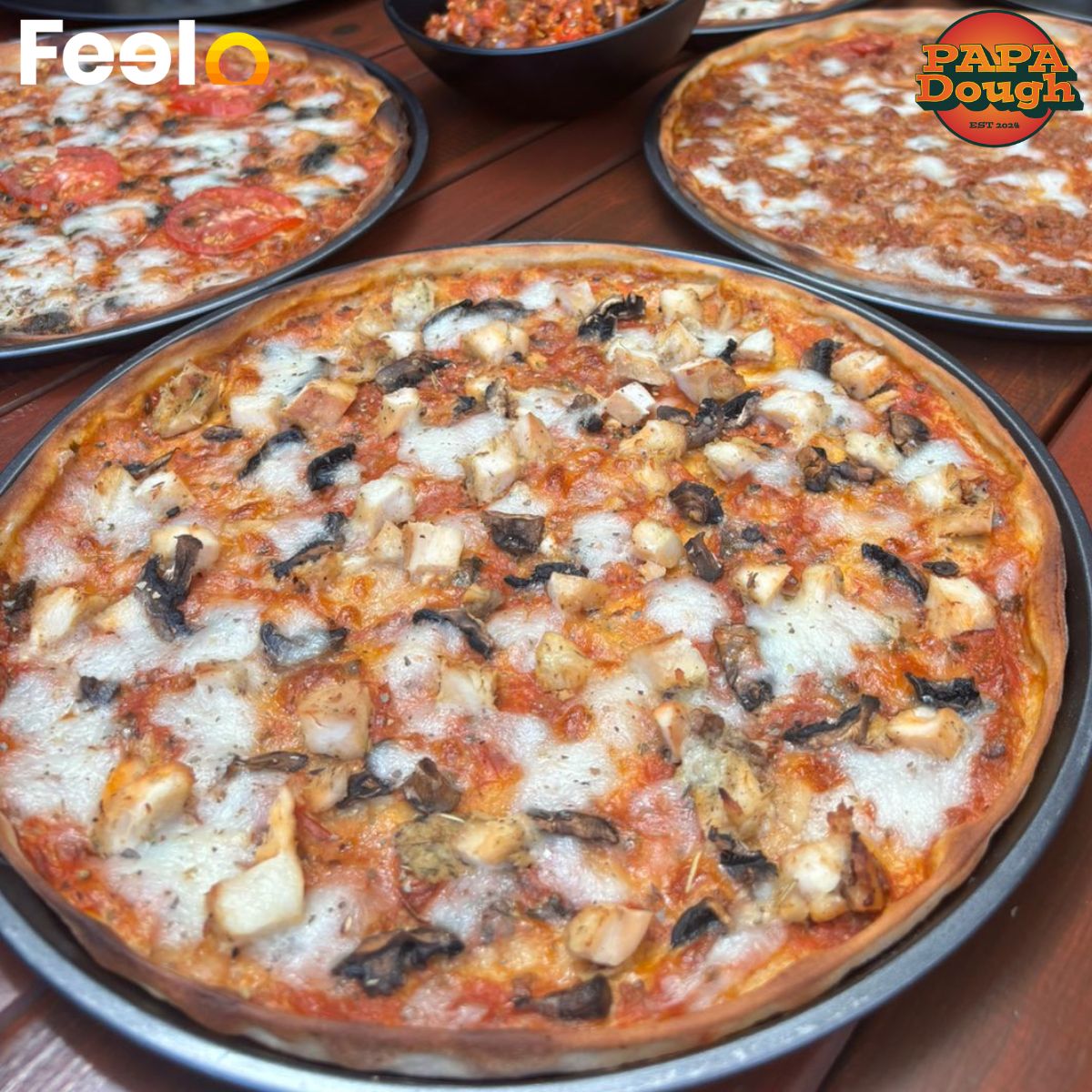 1x Large 12 - inch Pizza (Minced Beef Bolognese) from Papa Dough - Papa Dough, Sri Jayawardenepura Kotte | Feelo