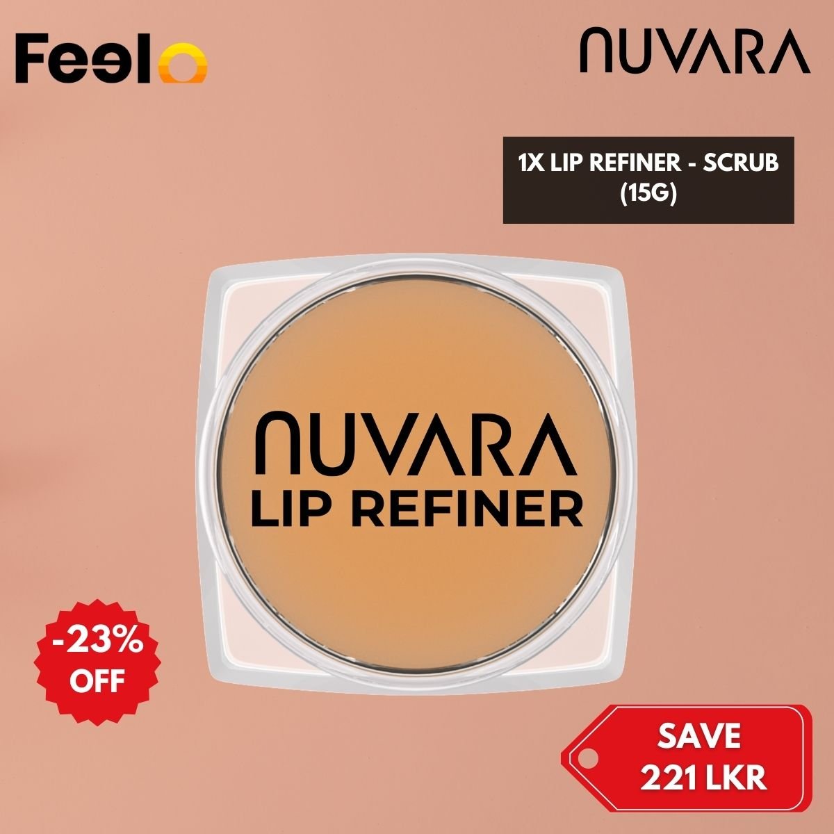 1x Lip Refiner Scrub (15g) to Restore & Smooth Your Lips - Nuvara | Feelo