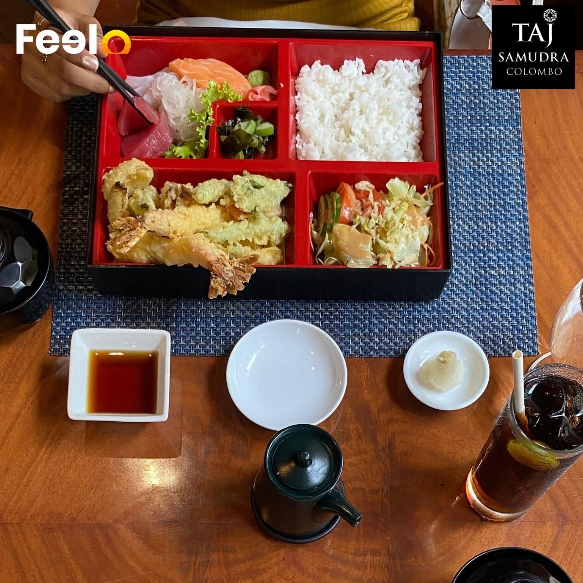 1x Luxurious Bento Box Deal with Miso Soup from Yumi at Taj Samudra Colombo - Taj Samudra - Colombo | Feelo