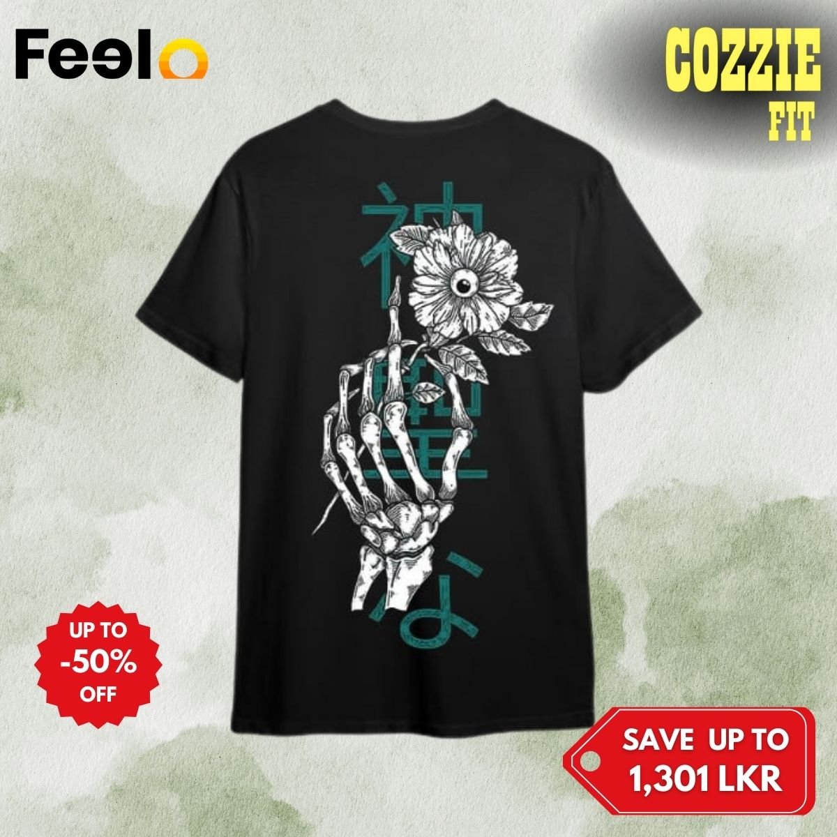 1x Medium Sized or Oversized Graphic T-Shirt from COZZIE FIT - COZZIE FIT | Feelo