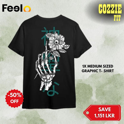 1x Medium Sized or Oversized Graphic T-Shirt from COZZIE FIT - COZZIE FIT | Feelo