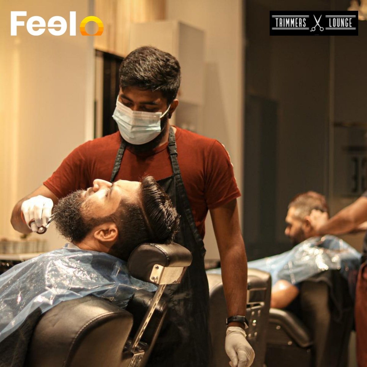 1x Mens Haircut + Beard (1hr) - Trimmers Lounge, Colombo 05 | Feelo