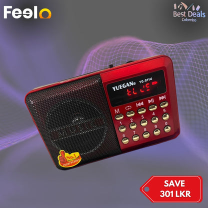 1x Mini pocket radio with Bluetooth FM USB memory card and 3.5mm jack - Best Deals Colombo, Colombo 14 | Feelo