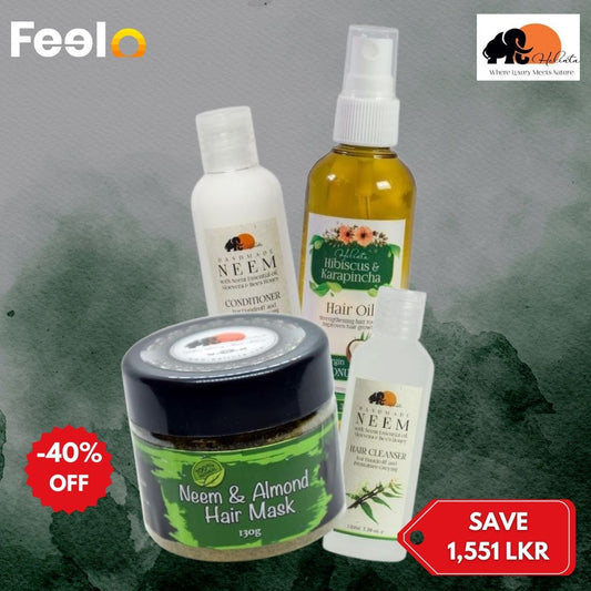 1x Neem Hair Cleanser, 1x Conditioner & 1x Hair Mask with 1x Hair Oil - HELINTA PRODUCTS BY HERITANCY MANUFACTURERS | Feelo