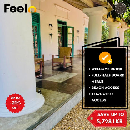 1x Night stay at a Colonial Villa near Mawella Beach for 2 people - Mawella House 1807, Tangalle | Feelo