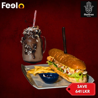 1x Perfect Submarine with 1x Milkshake from Mantraa Negombo - Mantraa Negombo | Feelo