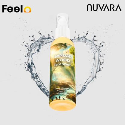 1x Sandalwood Face Wash (100 ml) for Dry & Sensitive Skin - Nuvara | Feelo