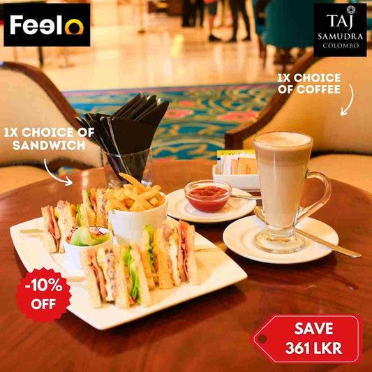 1x Sandwich & 1x Coffee Delight from Taj Samudra Colombo - Taj Samudra - Colombo | Feelo