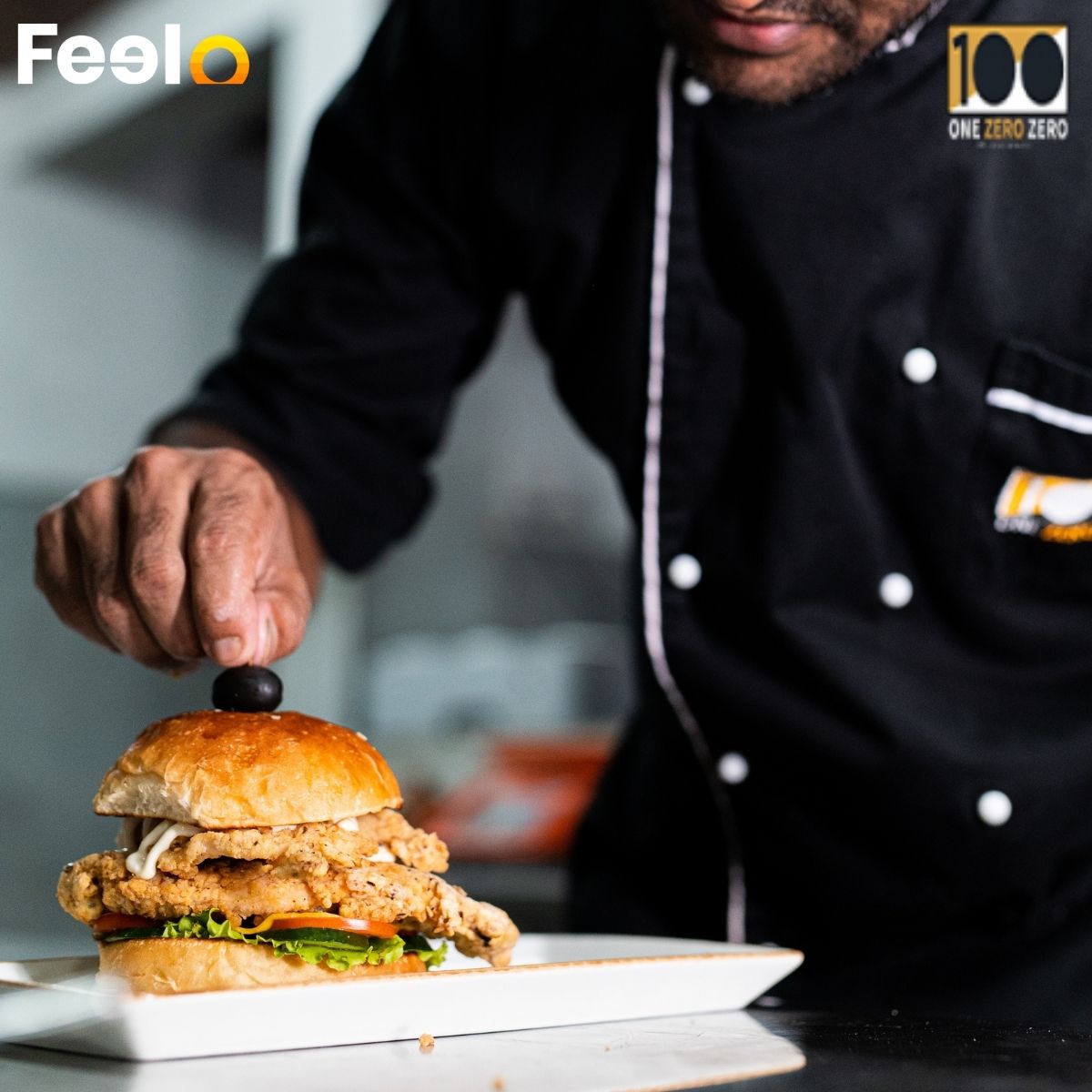 1x Tender Chicken Burger with 1x French Fries at One Zero Zero - One Zero Zero, Nugegoda | Feelo