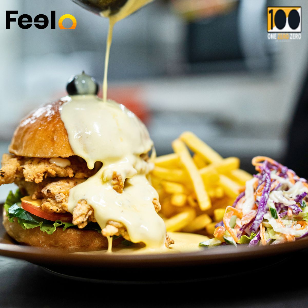 1x Tender Chicken Burger with 1x French Fries at One Zero Zero - One Zero Zero, Nugegoda | Feelo