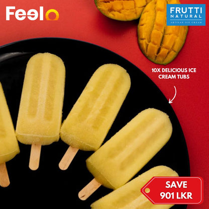 2, 6, or 10 Natural Flavour Ice Cream Bars from Frutti Natural - Frutti Natural, Nugegoda | Feelo