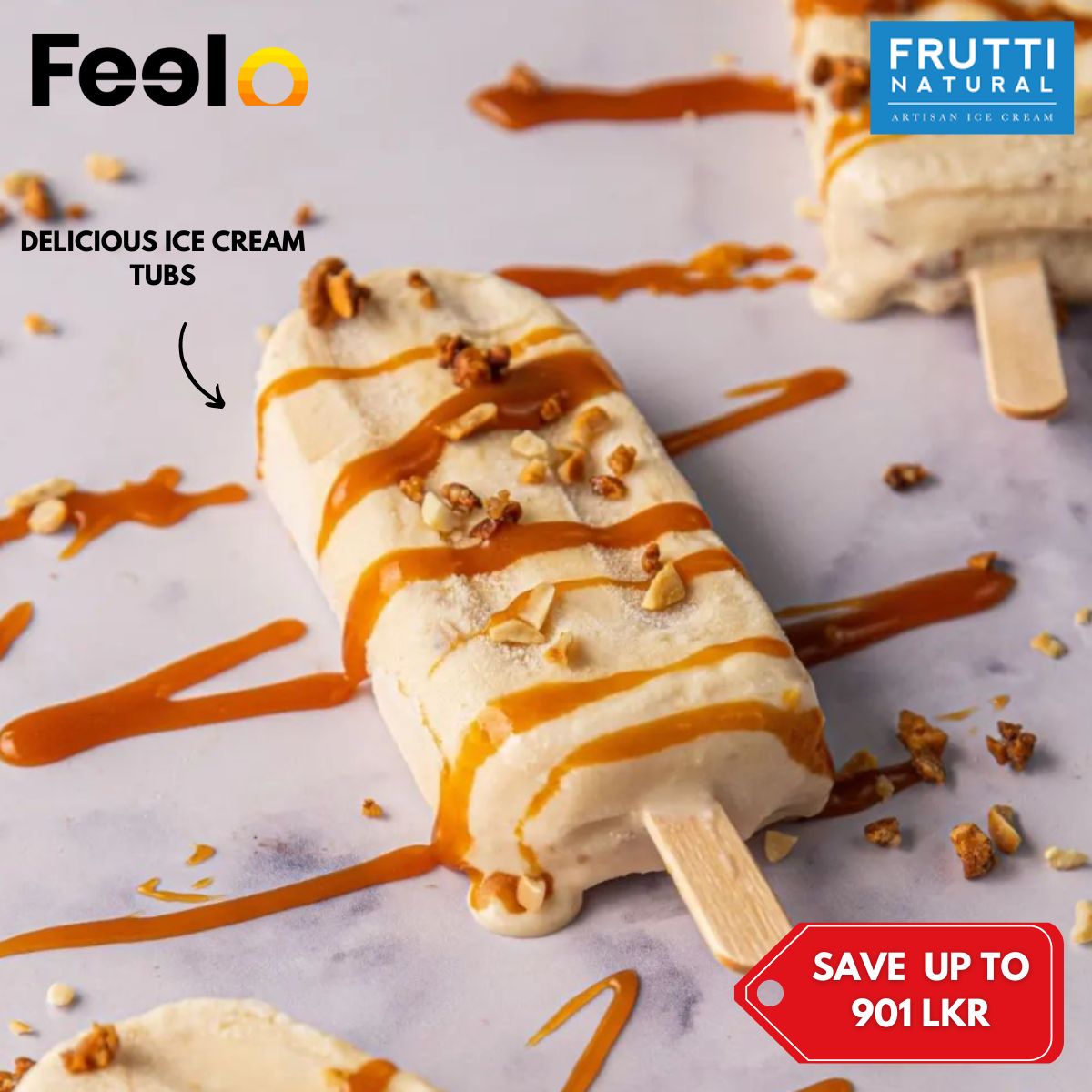 2, 6, or 10 Natural Flavour Ice Cream Bars from Frutti Natural - Frutti Natural, Nugegoda | Feelo