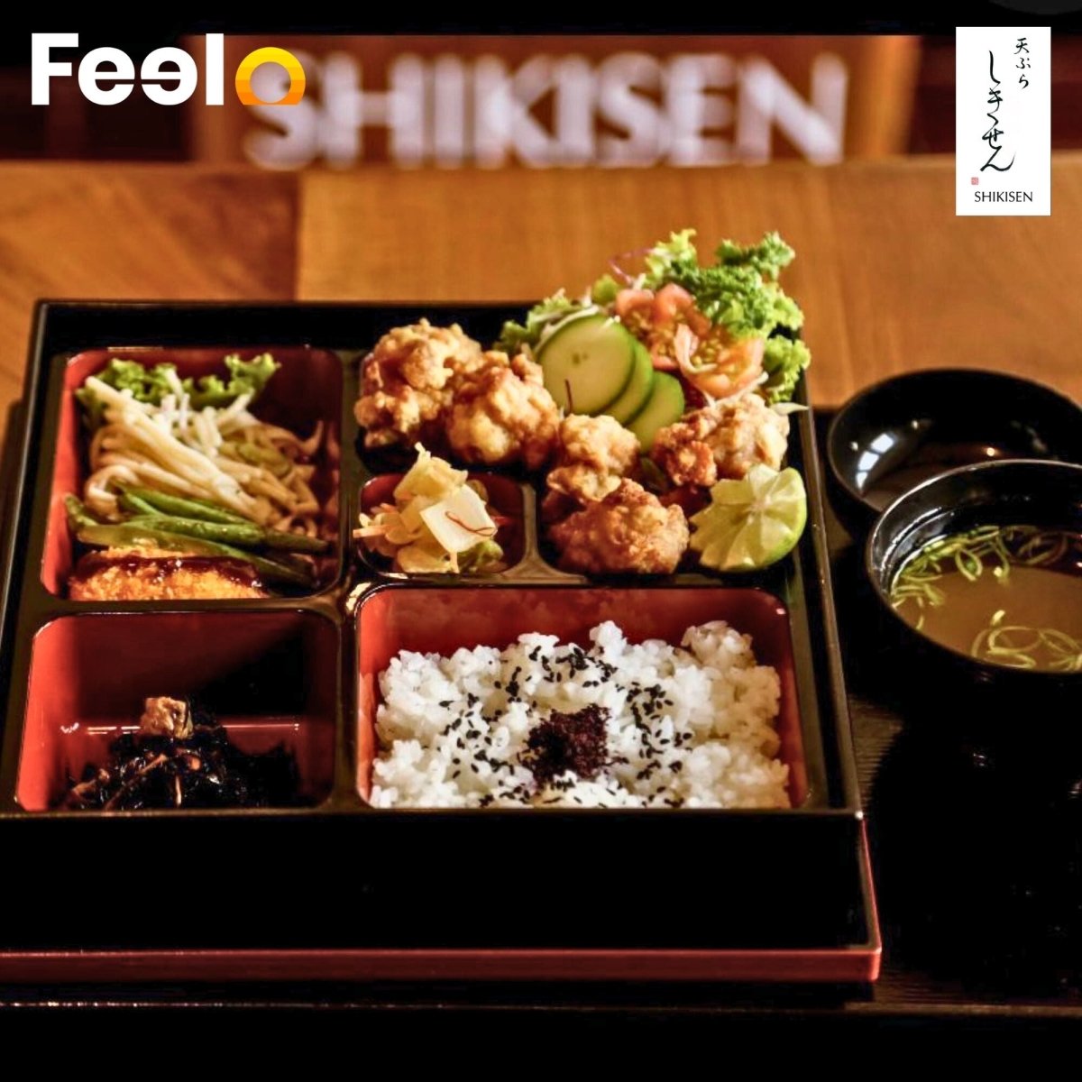2 Authentic Japanese Bento Meals + 6 Pieces of Tuna Sushi for 2 People - Shikisen Japanese Restaurant, Colombo 03 | Feelo