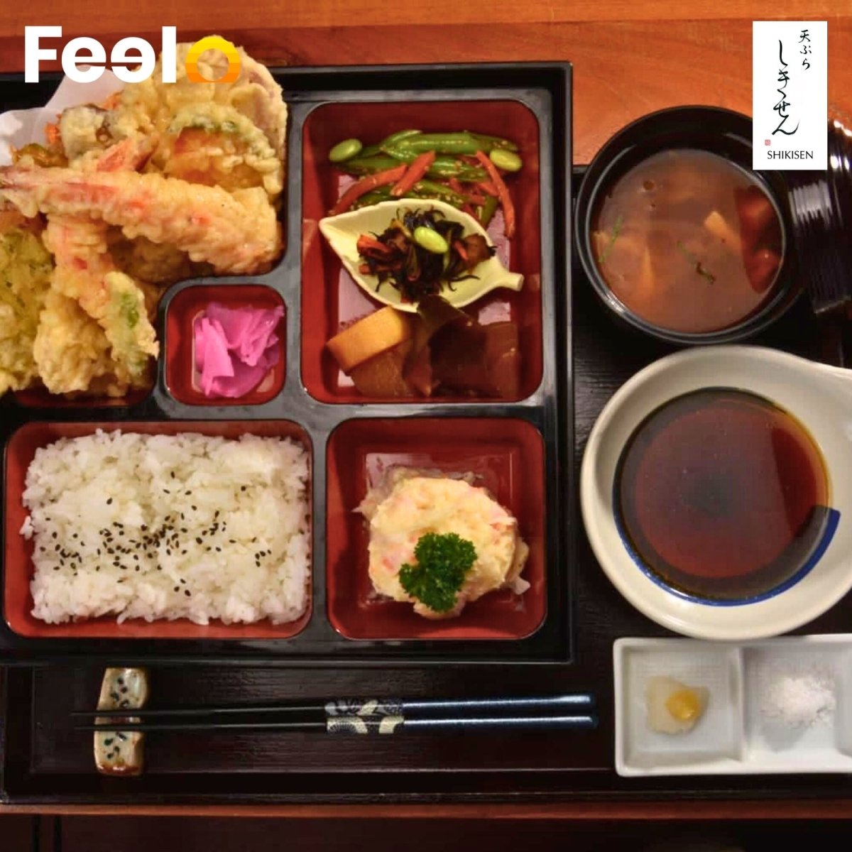 2 Authentic Japanese Bento Meals + 6 Pieces of Tuna Sushi for 2 People - Shikisen Japanese Restaurant, Colombo 03 | Feelo