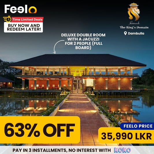 2 Days & 1 Night Stay in a Deluxe Double Room with Jacuzzi or a Plunge Pool With Full Board at Seerock The King’s Domain Hotel | Sigiriya - Seerock The King’s Domain Hotel, Sigiriya | Feelo
