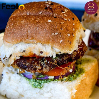 2x Beef or Chicken Pakistani Bun Kebab from Vally's - Vally’s, Nawala | Feelo