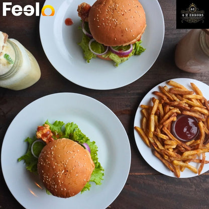 2x Chicken Drumstick Burgers with 2x Milkshakes and 1x Portion of French Fries from 4Errors - 4Errors Restaurant, Dehiwala | Feelo