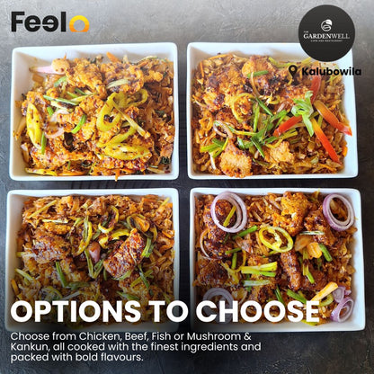 2x Choice of Hot Butter Kottu for 2 People at The Gardenwell Cafe | Kalubowila - The Gardenwell Cafe, Kalubowila | Feelo