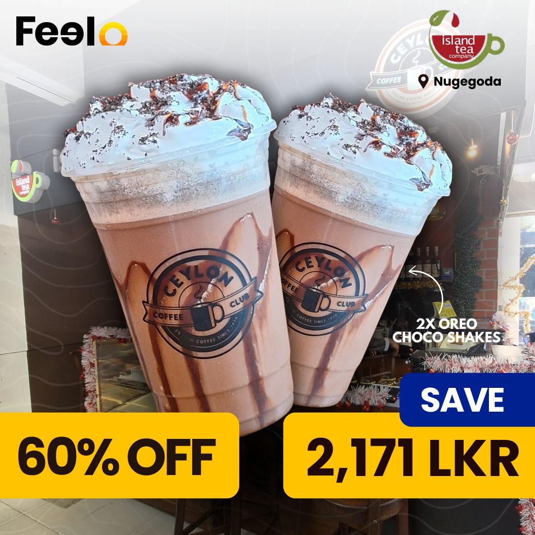 2x Oreo Choco Shakes from Island Tea Co. & Ceylon Coffee Club - Nugegoda Branch - Island Tea Co. & Ceylon Coffee Club, Nugegoda | Feelo