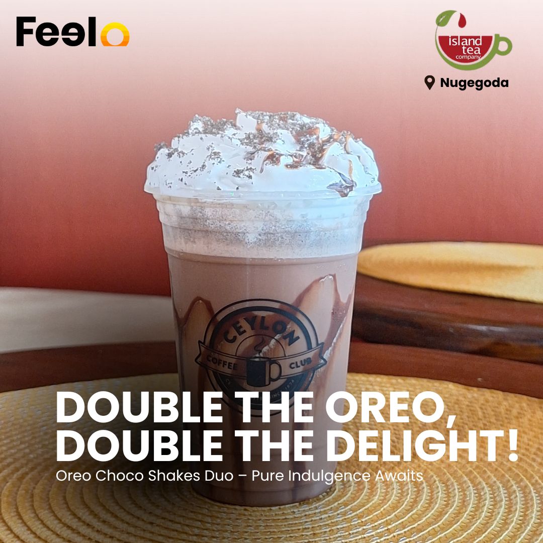 2x Oreo Choco Shakes from Island Tea Co. & Ceylon Coffee Club - Nugegoda Branch - Island Tea Co. & Ceylon Coffee Club, Nugegoda | Feelo