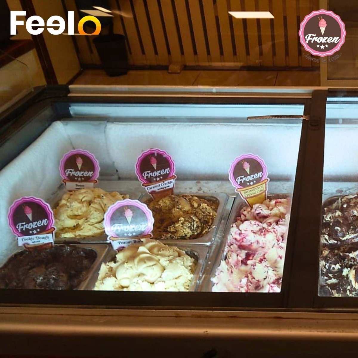 2x regular Waffle Cones with 2x scoops of Premium, homemade, and old-fashioned ice cream (100g) of your choice - Frozen Ice Cream, Majestic City, Bambalapitiya | Feelo